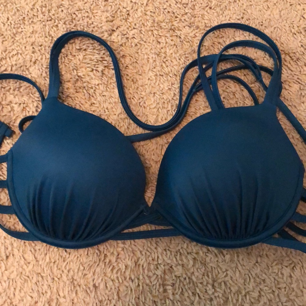 SUPER CUTE- royal blue push up bikini!🤩